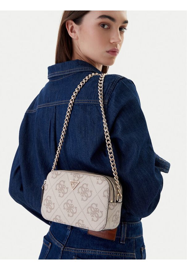 Guess Torebka Noelle II HWSO96 72140 Beżowy. Kolor: beżowy. Materiał: skórzane