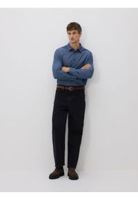 Reserved - Jeansowa koszula regular fit - niebieski. Kolor: niebieski. Materiał: jeans