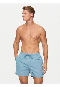 Calvin Klein Swimwear Szorty kąpielowe KM0KM01080 Niebieski Regular Fit. Kolor: niebieski. Materiał: syntetyk #5