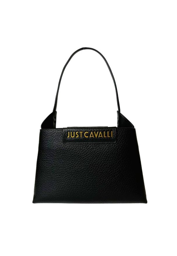 JUST CAVALLI Czarna torebka Range D Metal Just Cavalli - Style 5. Kolor: czarny. Materiał: skórzane. Styl: elegancki
