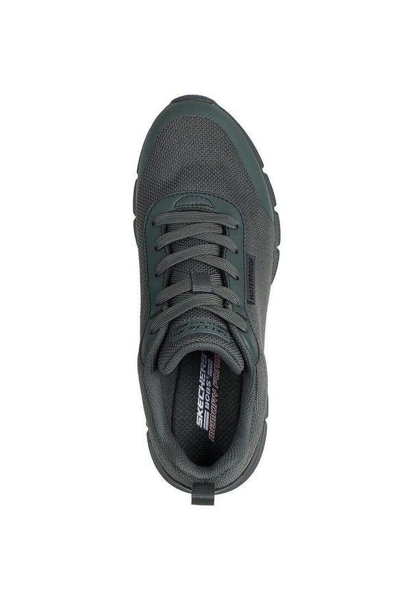 skechers - Adidasy Skechers Bobs B Flex - Rainy Edge, Mężczyźni. Kolor: zielony. Materiał: materiał