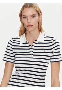 TOMMY HILFIGER - Tommy Hilfiger Polo 1985 WW0WW43225 Granatowy Slim Fit. Typ kołnierza: polo. Kolor: niebieski. Materiał: bawełna #5