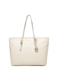 MICHAEL Michael Kors Torebka Quinn 30T5GQNT9L Écru. Materiał: skórzane
