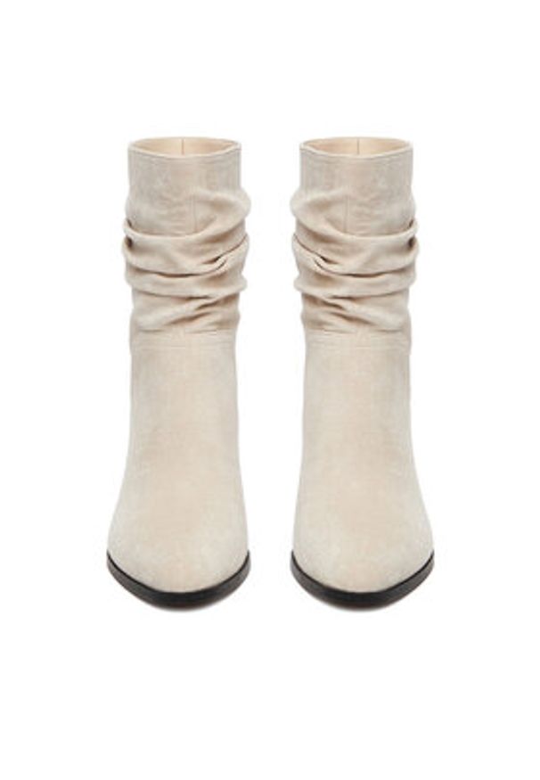 Nine West Botki CEO-JAMILAH-01 Beżowy. Kolor: beżowy. Materiał: materiał
