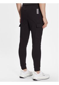 EA7 Emporio Armani Spodnie dresowe 8NPP59 PJ05Z 1200 Czarny Regular Fit. Kolor: czarny. Materiał: bawełna #5
