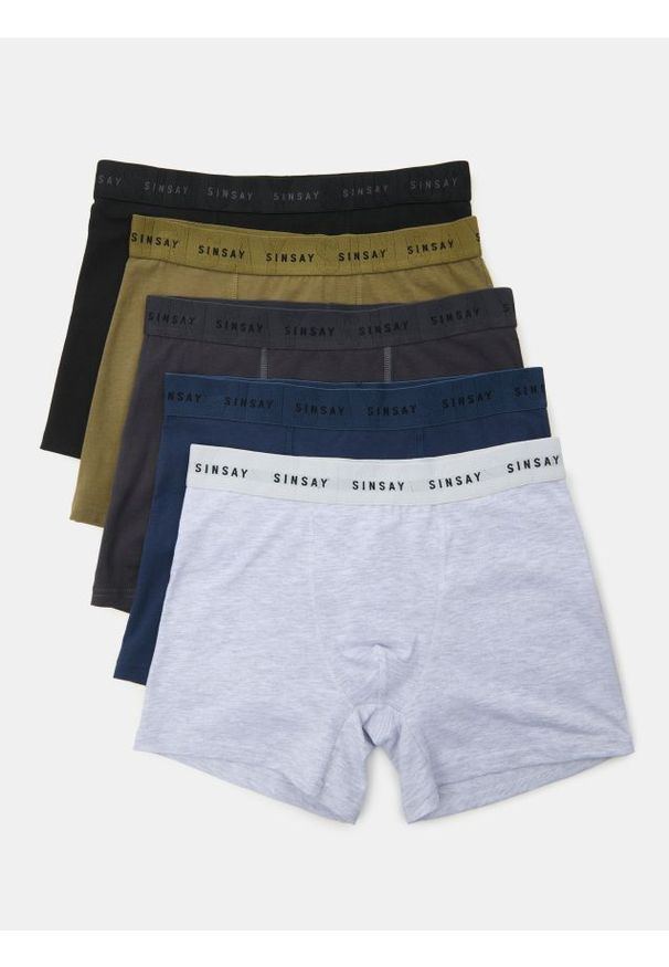 Sinsay - Bawełniane bokserki long 5pack - wielobarwny. Materiał: bawełna