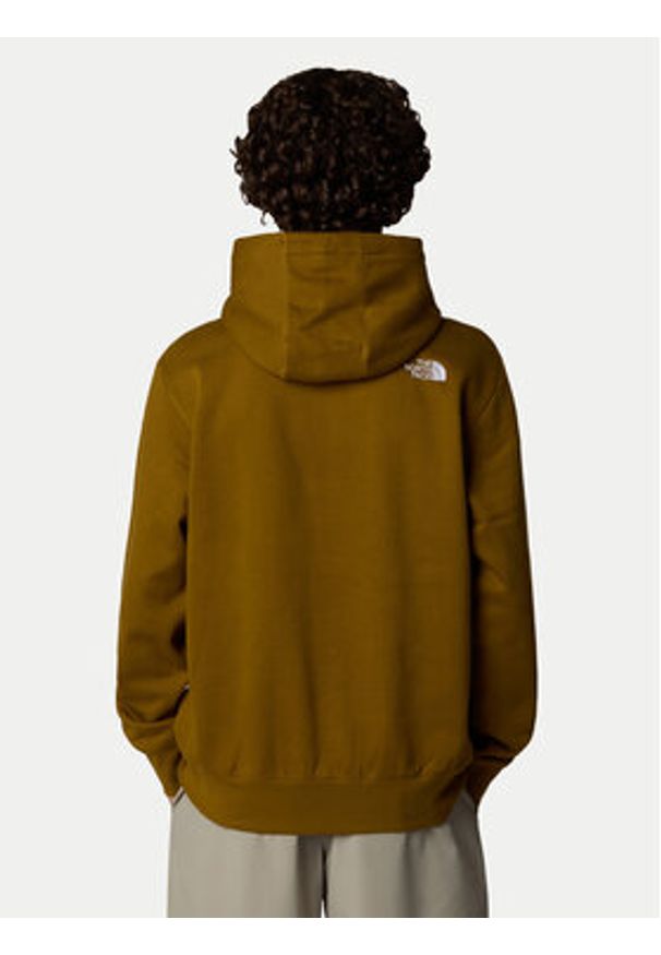 The North Face Bluza Essential NF0A89ES Zielony Relaxed Fit. Kolor: zielony. Materiał: syntetyk, bawełna
