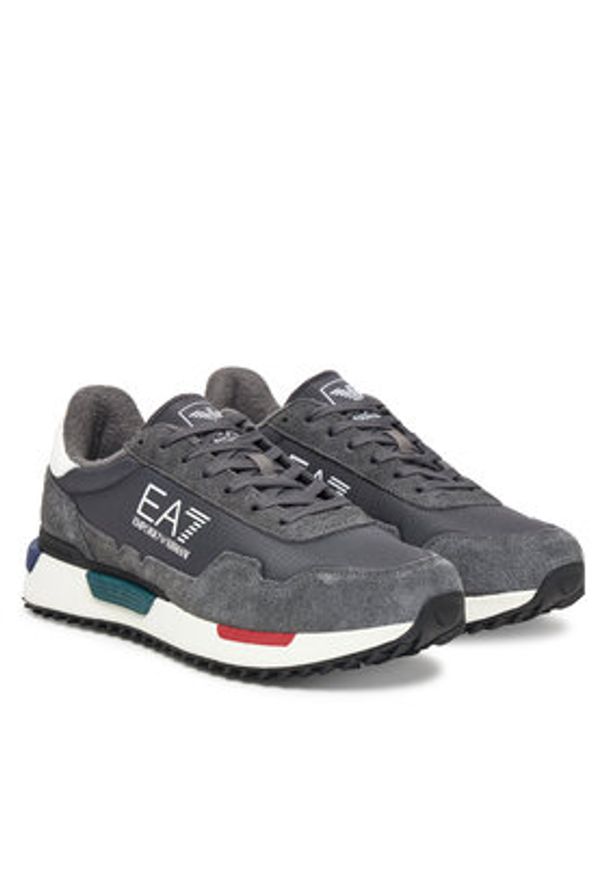 EA7 Emporio Armani Sneakersy 7X000380 AF19175 MZ227 Czarny. Kolor: czarny. Materiał: materiał