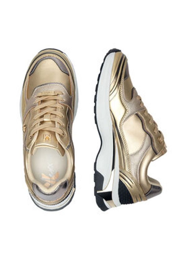 MEXX Sneakersy MI001009443W Złoty. Kolor: złoty. Materiał: skóra