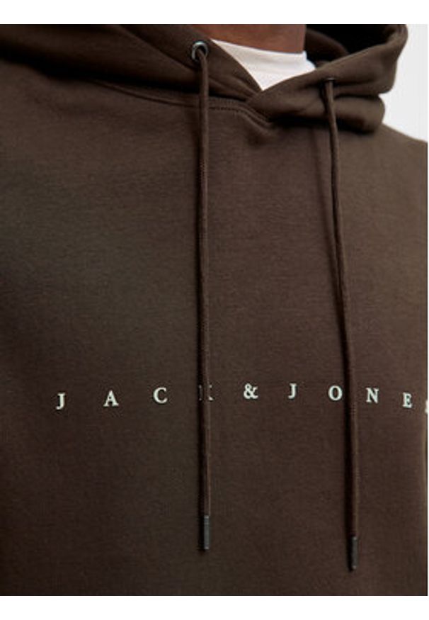 Jack & Jones Bluza Star 12233972 Brązowy Relaxed Fit. Kolor: brązowy. Materiał: syntetyk, bawełna