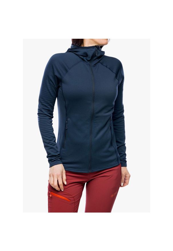 Bluza turystyczna damska Montane Protium Lite Hoodie. Kolor: niebieski