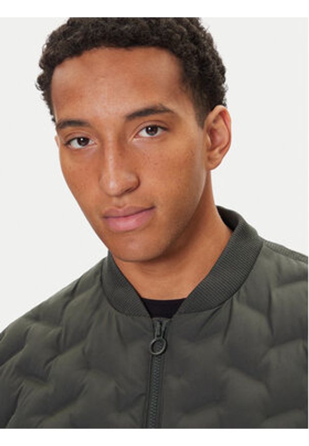 Geox Kurtka bomber Spherica M5628R T3271 F3251 Szary Regular Fit. Kolor: szary. Materiał: syntetyk