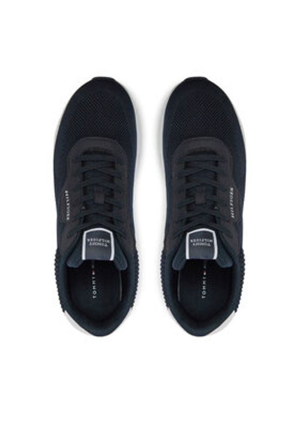 TOMMY HILFIGER - Tommy Hilfiger Sneakersy Lightweight Rwb Knit FM0FM05423 Granatowy. Kolor: niebieski. Materiał: materiał