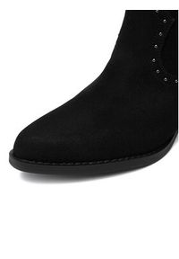 DeeZee Kowbojki LR230702 Czarny. Kolor: czarny. Materiał: materiał #6