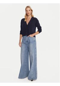 Marella Kardigan Chicco 2523346044 Granatowy Loose Fit. Kolor: niebieski. Materiał: wełna #5