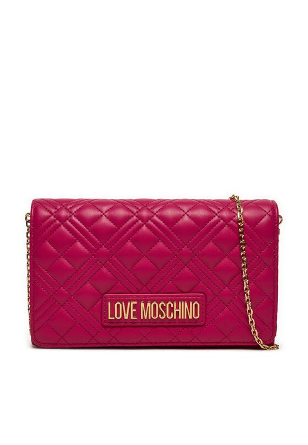 Love Moschino - LOVE MOSCHINO Torebka JC4079PP1LLA0626 Różowy. Kolor: różowy. Materiał: skórzane