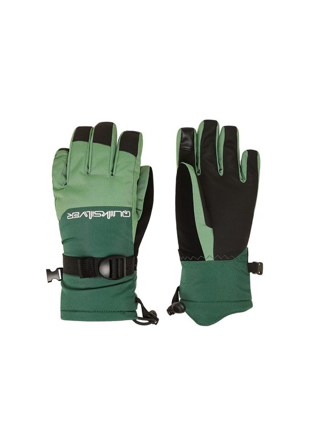 Quiksilver - Rękawice do sportów zimowych techniczne chłopięce MISSION. Kolor: zielony. Materiał: poliester, materiał. Sezon: zima. Sport: narciarstwo