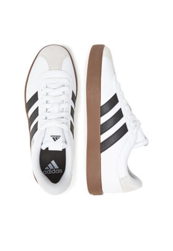 Adidas - adidas Sneakersy Vl Court 3.0 Low Skateboarding ID8797 Biały. Kolor: biały. Materiał: skóra. Sport: skateboard