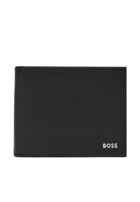 BOSS Portfel męski 50546139 Czarny. Kolor: czarny. Materiał: skóra