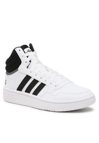 Adidas - adidas Sneakersy Hoops 3.0 Mid Classic Vintage Shoes GW3019 Biały. Kolor: biały. Materiał: skóra #3