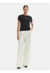 TOMMY HILFIGER - Tommy Hilfiger T-Shirt WW0WW48710 Czarny Slim Fit. Kolor: czarny. Materiał: bawełna #4