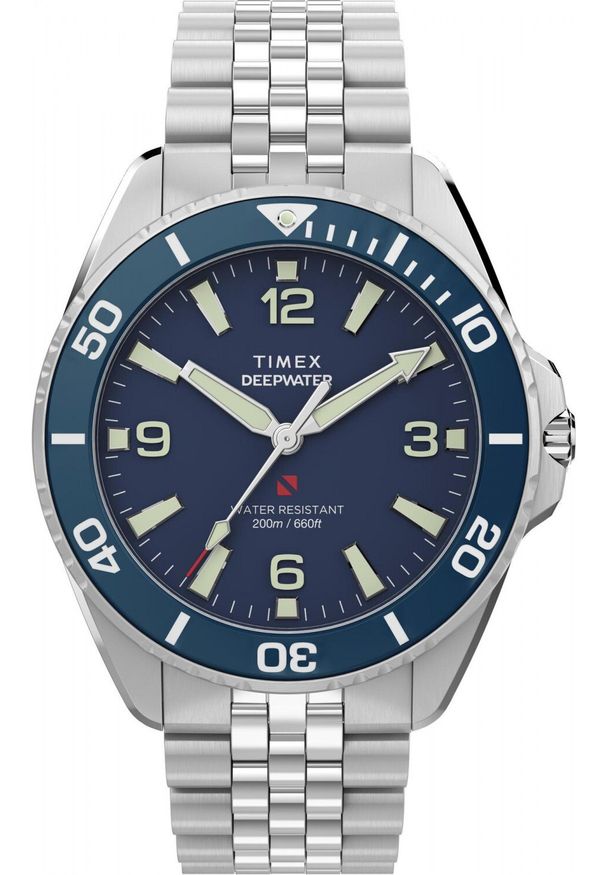 Zegarek Timex Zegarek męski Timex TW2Y64600 srebrny. Kolor: srebrny