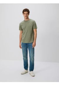 Reserved - Jeansy slim z efektem sprania - indigo jeans