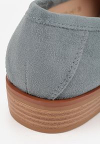 Born2be - Zielone Mokasyny Vices ze Skórzaną Wkładką i Ozdobną Aplikacją Delainora. Okazja: na co dzień, do pracy. Kolor: zielony. Materiał: skóra. Wzór: aplikacja. Styl: casual, elegancki #6