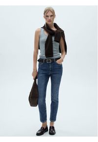 mango - Mango Jeansy Claudia 77045661 Granatowy Skinny Fit. Kolor: niebieski #2