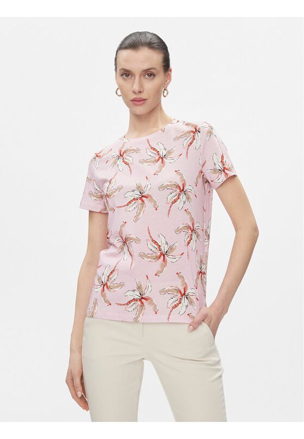 Marella T-Shirt Corone 2413971021200 Różowy Regular Fit. Kolor: różowy. Materiał: bawełna