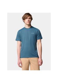 columbia - T-shirt Męski Columbia Tech Trail Utility. Kolor: niebieski. Sport: turystyka piesza