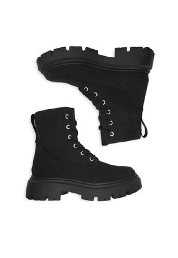 Jenny - JENNY Trzewiki CEO-R25AW09224 Czarny. Kolor: czarny. Materiał: materiał, syntetyk