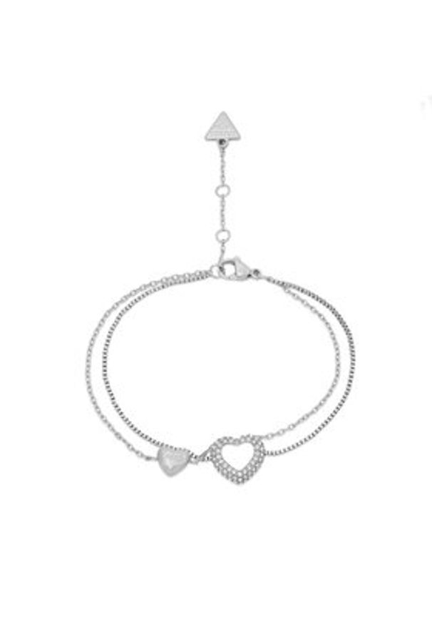 Guess Bransoletka JUBB05 027JW Srebrny. Materiał: ze stali, ze stali nierdzewnej. Kolor: srebrny