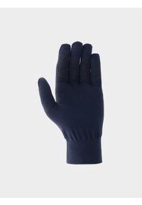 4f - Rękawiczki TouchScreen uniseks. Kolor: niebieski. Materiał: dzianina #2