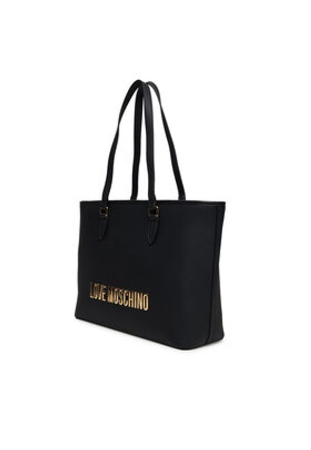 Love Moschino - LOVE MOSCHINO Torebka JC4190PP1NKD0000 Czarny. Kolor: czarny. Materiał: skórzane