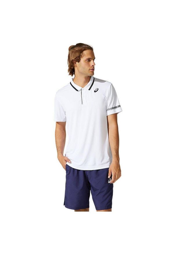 Koszulka sportowa męska Asics Court Polo Shirt. Typ kołnierza: polo. Kolor: biały