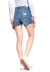 Wrangler - DAMSKIE SHORTY JEANSOWE WRANGLER BOYFRIEND SHORT WORN BLUE W22KKN079. Materiał: jeans #8