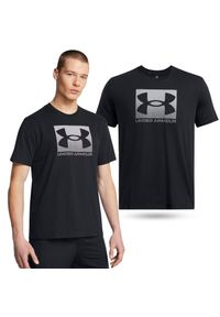 Koszulka fitness męska Under Armour Boxed Sports z krótkim rękawem. Kolor: czarny. Długość rękawa: krótki rękaw. Długość: krótkie. Sport: fitness