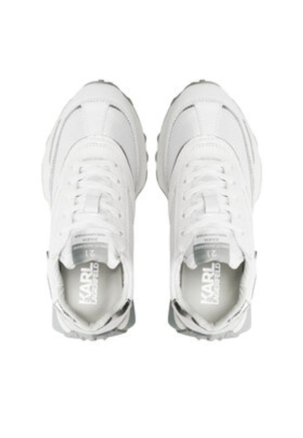 Karl Lagerfeld - KARL LAGERFELD Sneakersy KL62930N Biały. Kolor: biały. Materiał: skóra