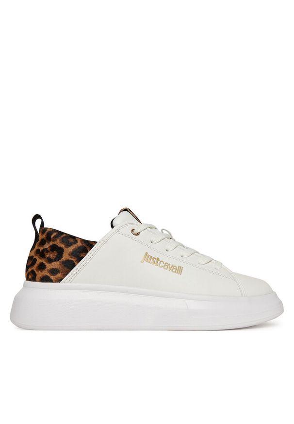 Sneakersy Just Cavalli. Kolor: biały