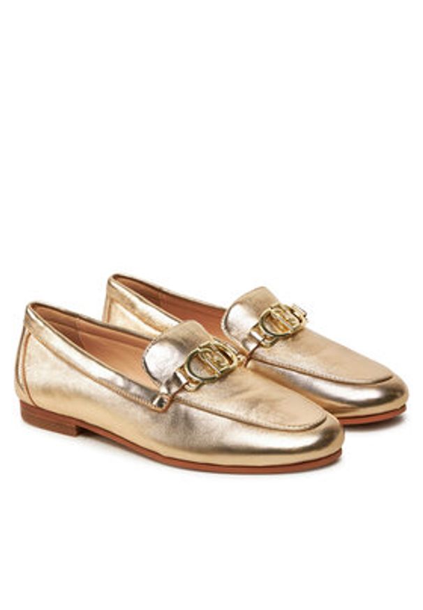 Liu Jo Loafersy Emel 01 SF4087 PX186 Złoty. Kolor: złoty. Materiał: skóra