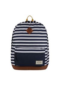 Regatta - Stamford 20L Backpack unisex turystyczny plecak. Kolor: niebieski. Materiał: poliester. Wzór: paski. Styl: casual #1