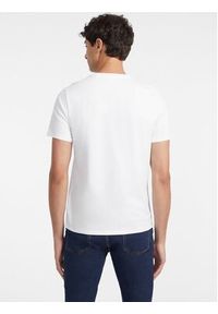 Guess Jeans T-Shirt M4YI56 K8HM0 Biały Slim Fit. Kolor: biały. Materiał: bawełna