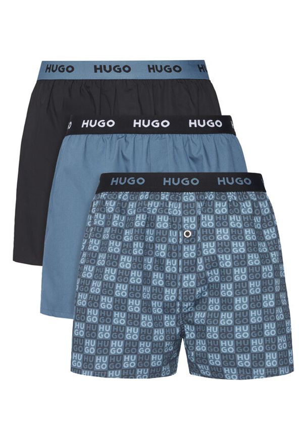 Hugo - HUGO Komplet bokserek Triplet 50532565 Kolorowy. Materiał: bawełna. Wzór: kolorowy