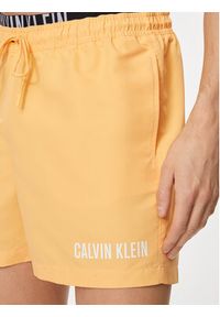 Calvin Klein Swimwear Szorty kąpielowe KM0KM00992 Pomarańczowy Regular Fit. Kolor: pomarańczowy. Materiał: syntetyk #5