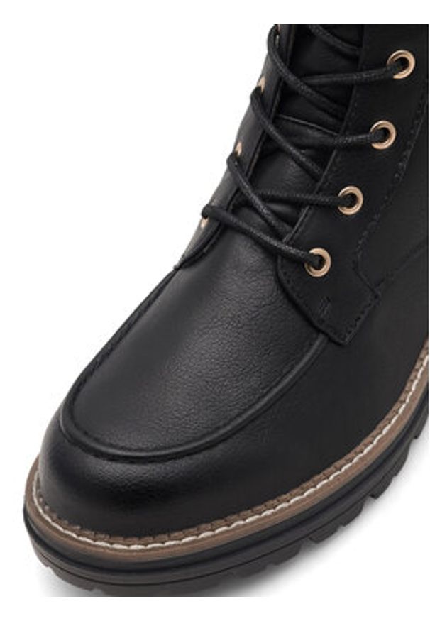 Mustang Trzewiki 1437-503 Czarny. Kolor: czarny. Materiał: materiał