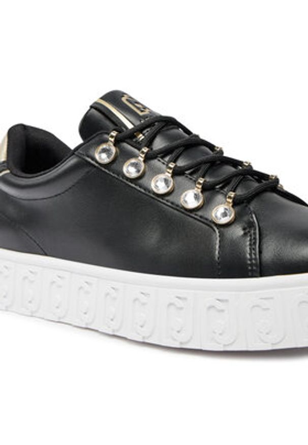 Liu Jo Sneakersy Lovely 05 BF4083 PX026 Czarny. Kolor: czarny. Materiał: skóra
