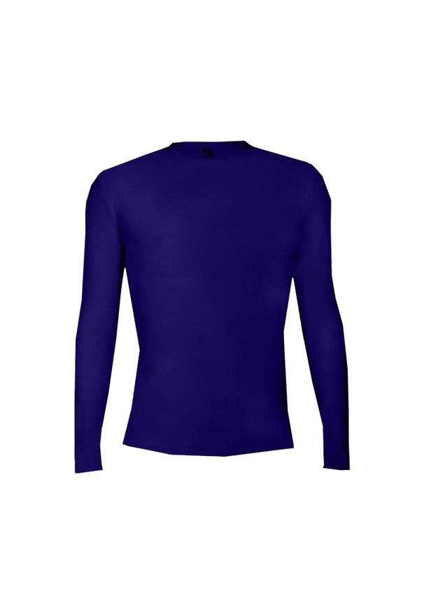 BADGER SPORT - Koszulka z długim rękawem Pro Compression Adults Men Round Neck Undershirt. Kolor: fioletowy. Długość rękawa: długi rękaw. Długość: długie