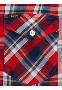 Lee - LEE REGULAR SHIRT MĘSKA KOSZULA MATERIAŁOWA W KRATĘ CORE RED L69HMEMN 112117216. Materiał: materiał #2