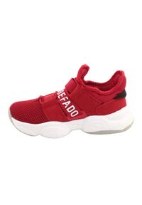 Befado obuwie dziecięce 516Y064 czerwone. Kolor: czerwony. Materiał: tkanina, guma. Sport: turystyka piesza